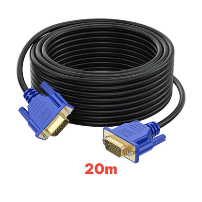 Multi-Cable VGA Cable 15-Pin High Resolution SVGA Male to Male Blue/Black (1.5m / 5m / 10m / 20m)