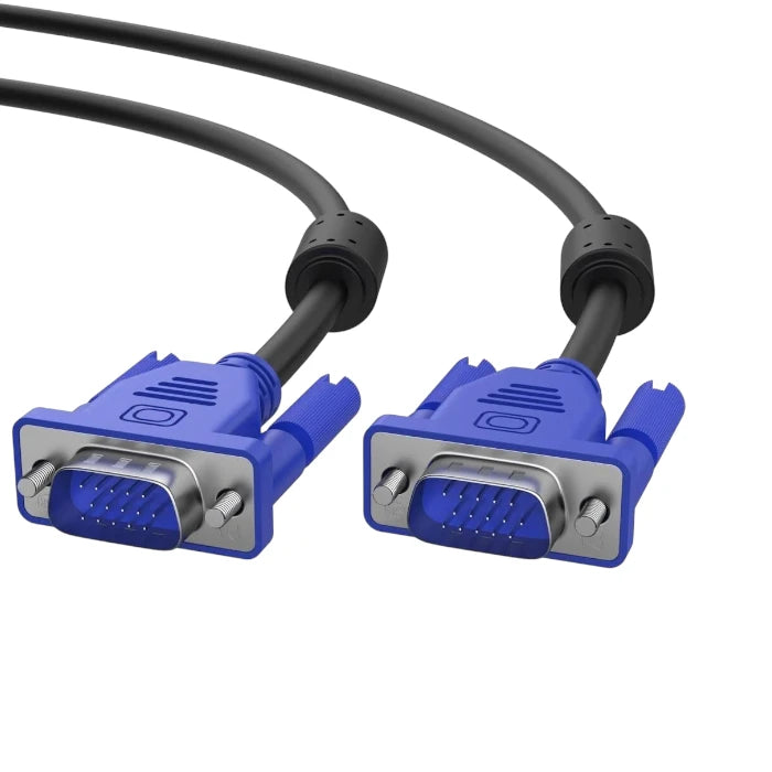 Multi-Cable VGA Cable 15-Pin High Resolution SVGA Male to Male Blue/Black (1.5m / 5m / 10m / 20m)